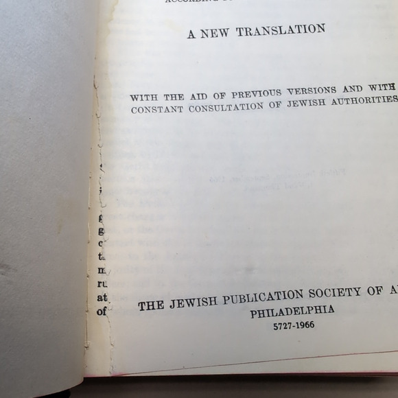 Tanakh in Hebrew & Holy Scriptures in English Jewish Bible JPS Philadelphia - Picture 3 of 16